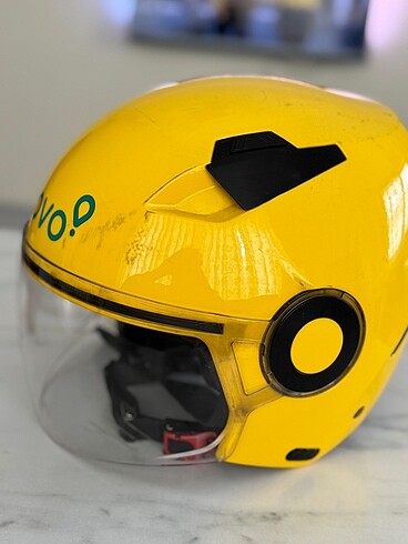 Yarım Kask L beden Sarı - Görsel 2