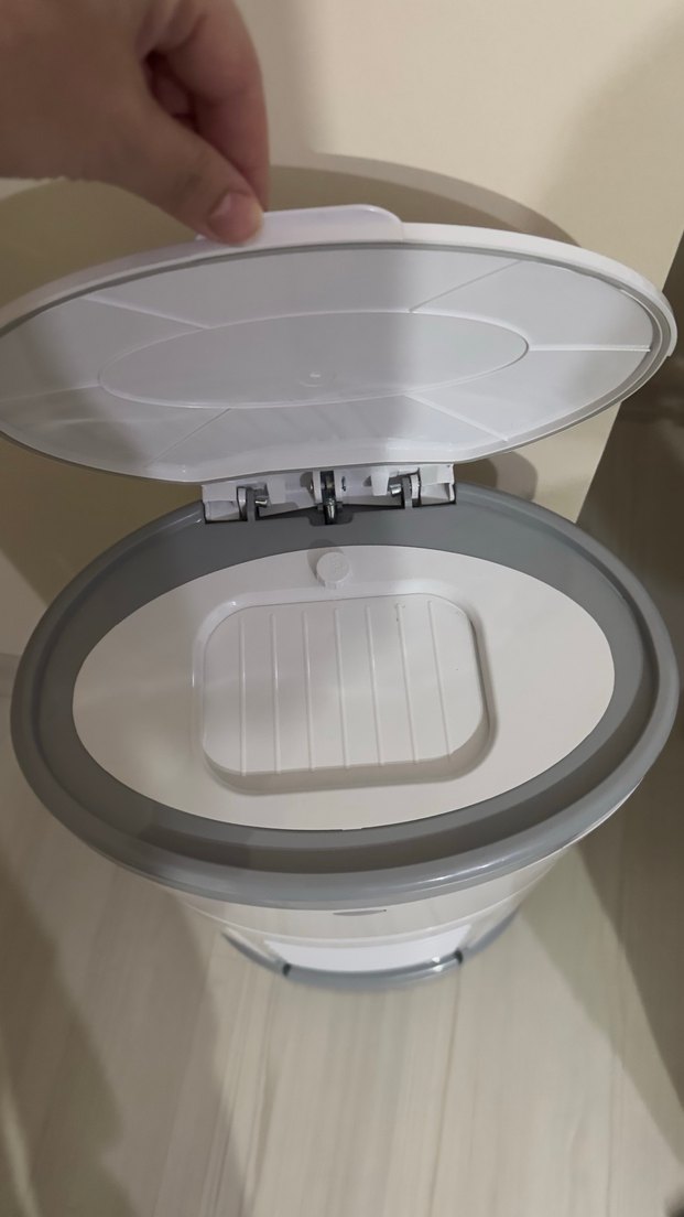 Kurbill Beyaz Bebek Çöp Kutusu - Görsel 3