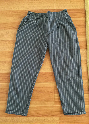 Çizgili kumaş pantolon 
