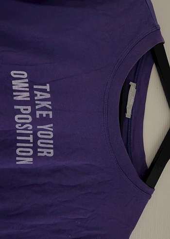 Mor Baskılı Hamile Tişörtü, Kısa Kollu, Rahat Kesim - Görsel 3