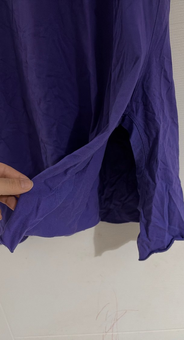 Mor Baskılı Hamile Tişörtü, Kısa Kollu, Rahat Kesim - Görsel 2