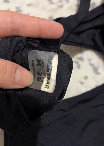 Siyah İnce Askılı Kadın Mayo - Görsel 2