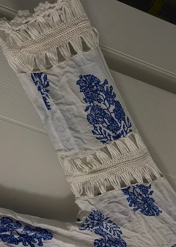 Bohem Çok Renkli Püsküllü Uzun pareo - Görsel 4