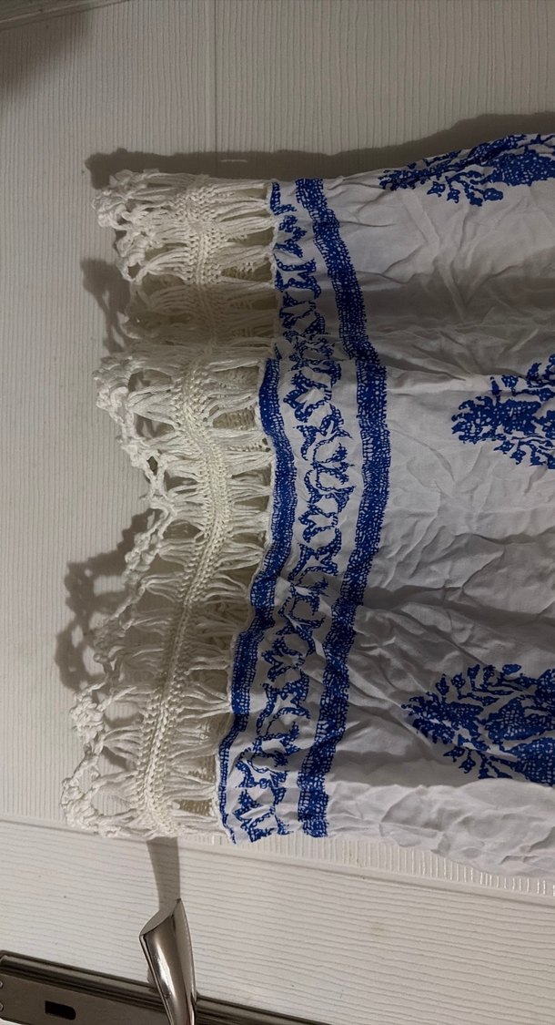 Bohem Çok Renkli Püsküllü Uzun pareo - Görsel 2