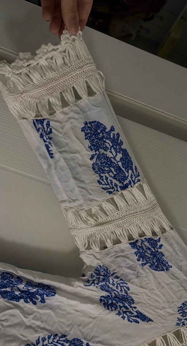 Bohem Çok Renkli Püsküllü Uzun pareo - Görsel 4