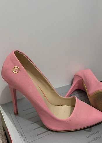 Pembe Stiletto Topuklu Kadın Ayakkabı - Görsel 4
