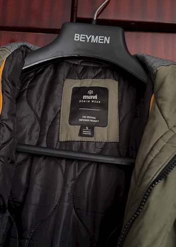 Gri Kamuflaj Desenli Erkek Midi Ceket - Görsel 4