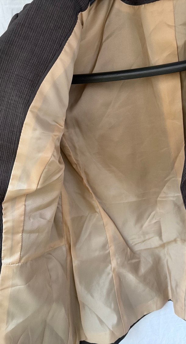 Kahverengi Düğmeli Kadın Blazer Ceket - Görsel 3