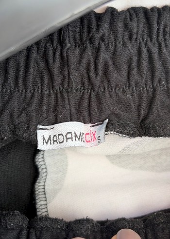 Düğmeli Siyah Beyaz Rahat Kadın Pantolon - Görsel 2