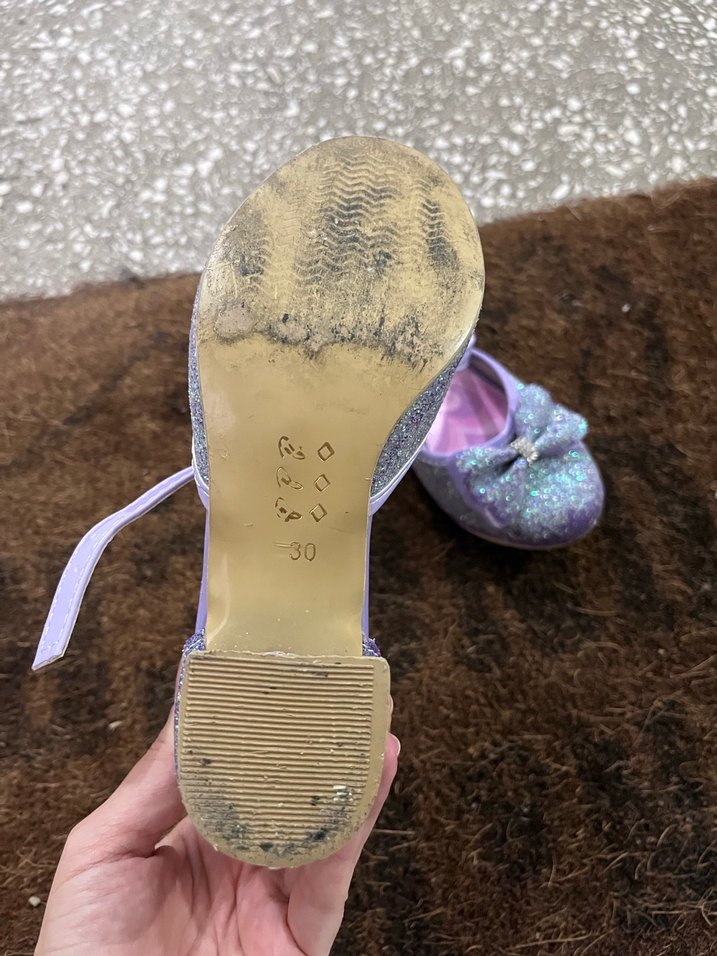 Parlak Mor Kız Çocuk Topuklu Ayakkabı kuromi - Görsel 2