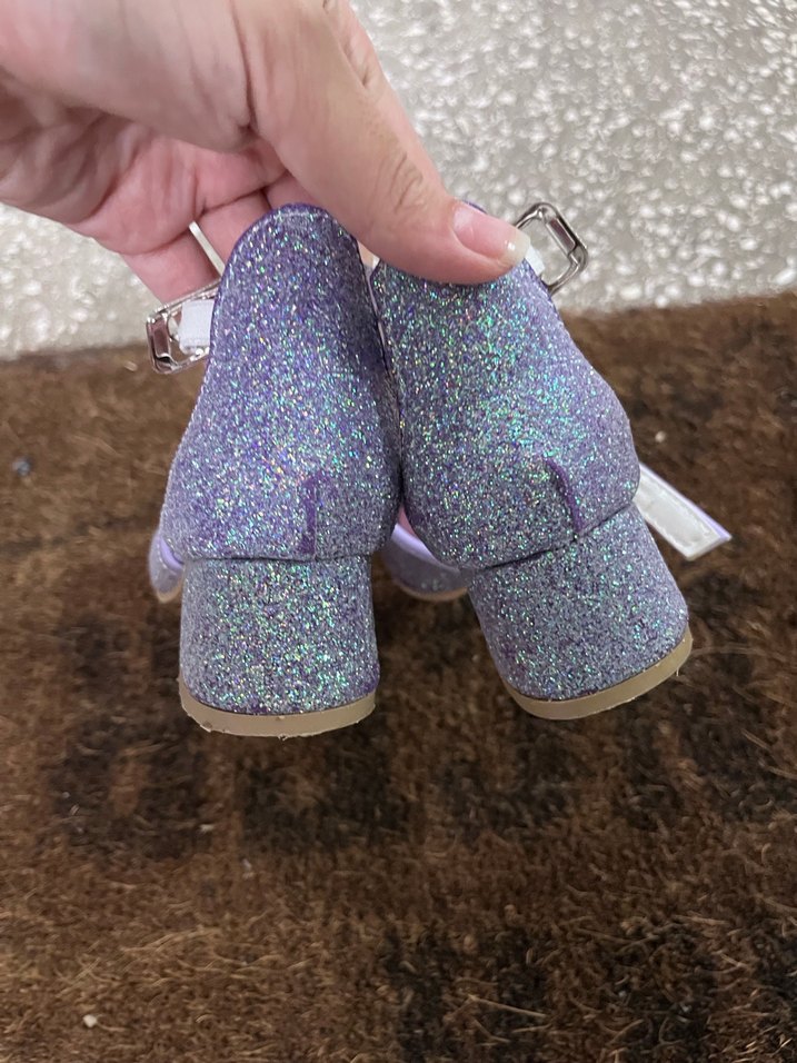 Parlak Mor Kız Çocuk Topuklu Ayakkabı kuromi - Görsel 3