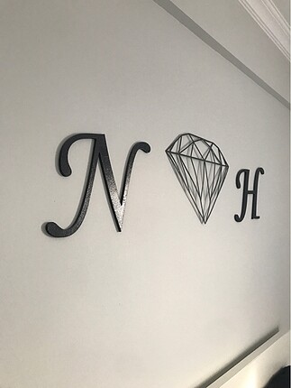 Diğer Metal diamond duvar dekorasyonu