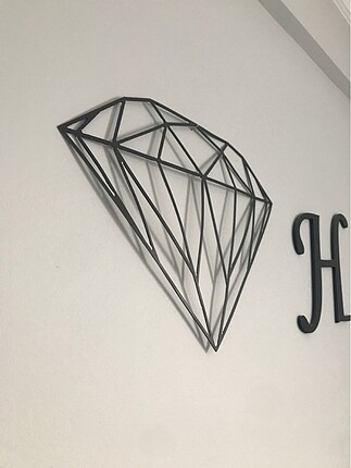 Metal diamond duvar dekorasyonu