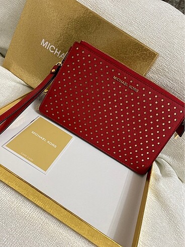 Beden kırmızı Renk Michael kors clutch/portföy çanta yeni
