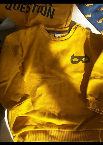 3 adet  Baskılı Erkek Sweatshirt - Görsel 3