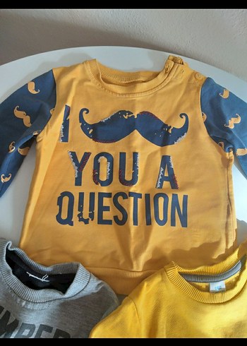 3 adet  Baskılı Erkek Sweatshirt - Görsel 2