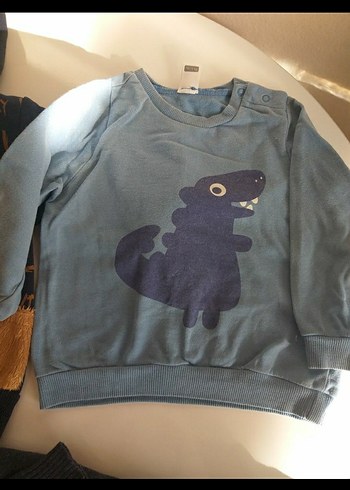 Renkli Baskılı Erkek Çocuk Sweatshirt - Görsel 5