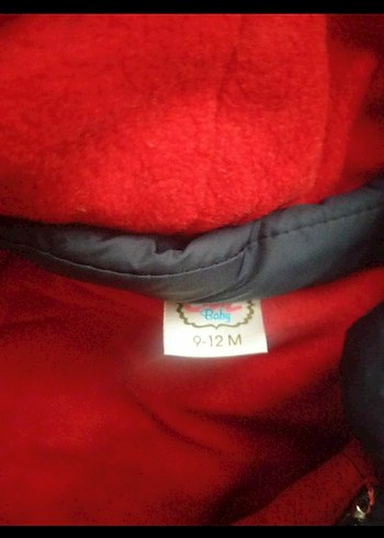 Düğmeli Koyu Mavi Erkek Çocuk Mont - Görsel 3