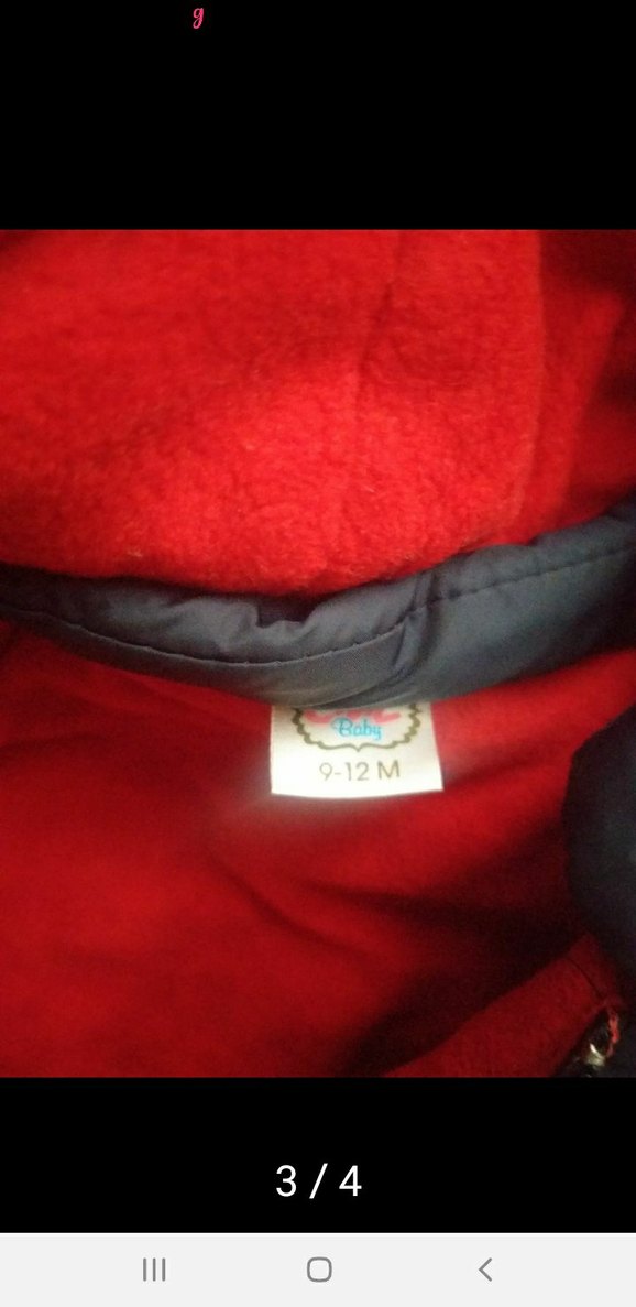 Düğmeli Koyu Mavi Erkek Çocuk Mont - Görsel 3