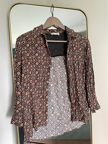 Zara Çok Renkli Kadın 0 Viscose Gömlek