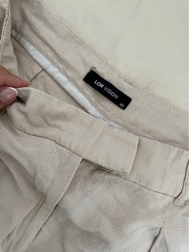 42 Beden ten rengi Renk Lcw keten pantolon