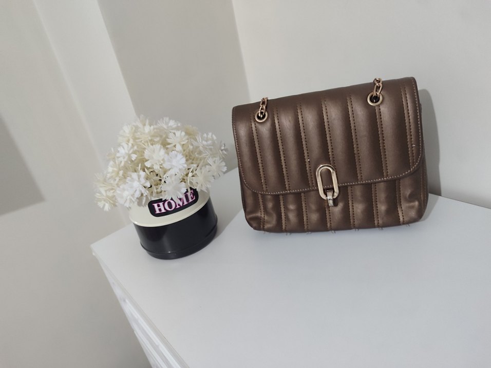 Kahverengi Deri Kadın Çanta - Görsel 2