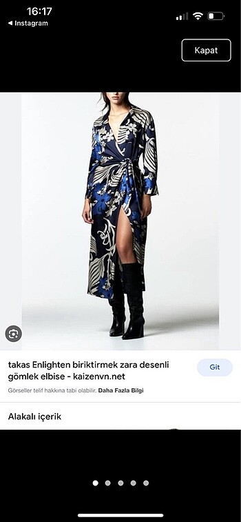 Zara elbise