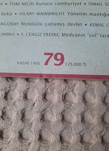  Beden 1995 tarihli Birikim Dergisi