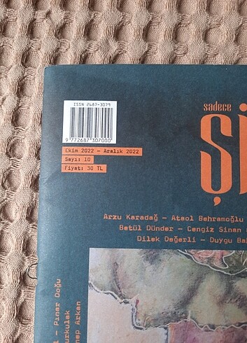  Beden Sadece Şiir dergisi