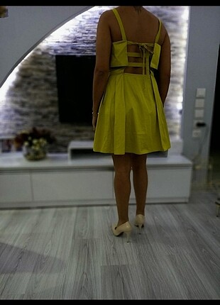 Yeşil L / 40 Roman Kısa Elbise