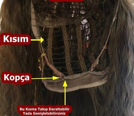  Beden Perçemli peruk
