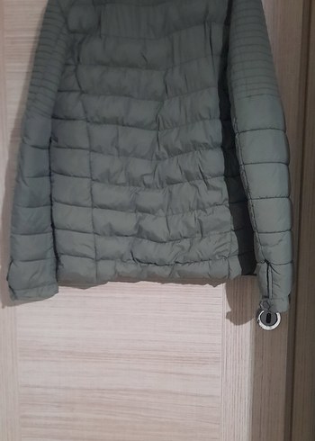 Gri Erkek Fermuarlı Sokak Stili Mont - Görsel 3