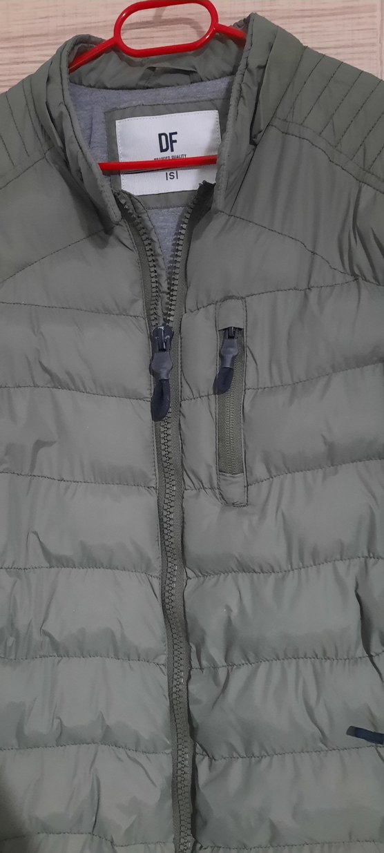 Gri Erkek Fermuarlı Sokak Stili Mont - Görsel 2