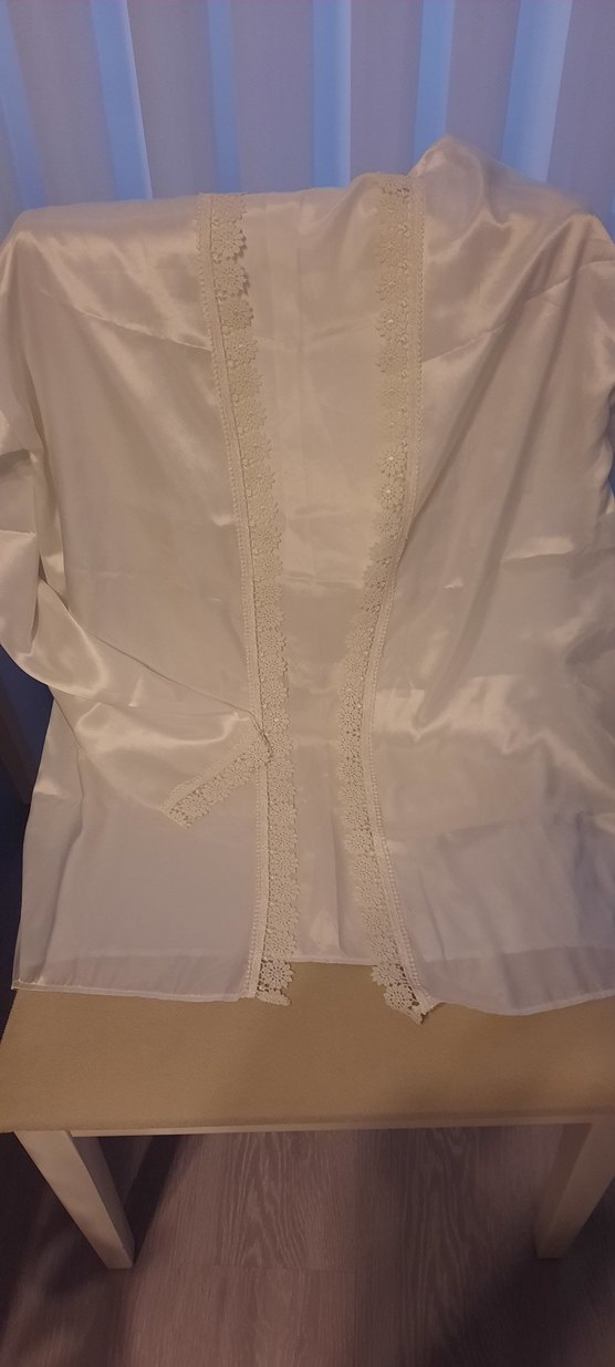 Beyaz Nakışlı Mini Fitted Pijama Takımı - Görsel 4