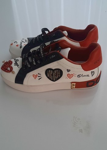 Dolce & Gabbana Kadın Beyaz Spor Ayakkabı - Görsel 3