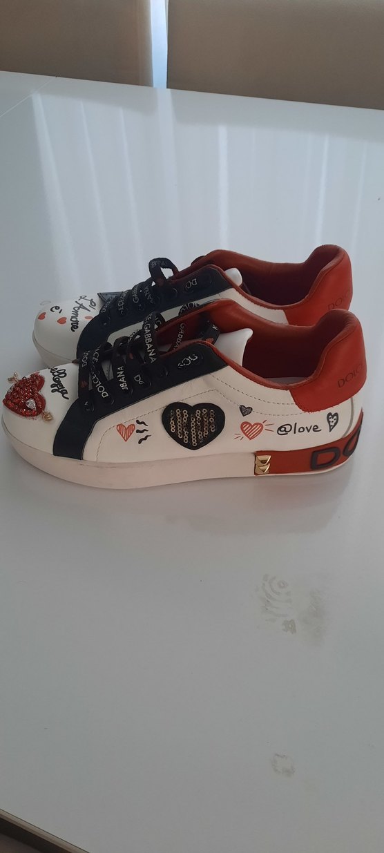 Dolce & Gabbana Kadın Beyaz Spor Ayakkabı - Görsel 3