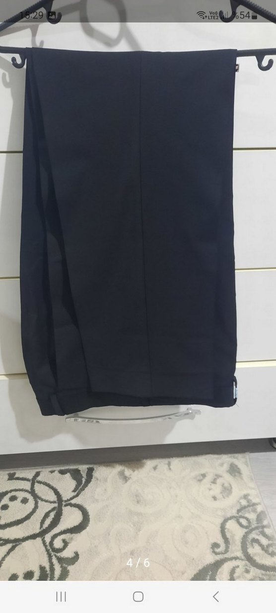 Düğmeli Siyah Erkek Takım Elbise Ceketi - Görsel 5