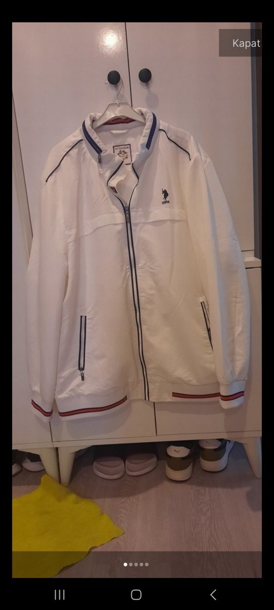 US Polo Assn. Erkek Bej Fermuarlı mont 58 - Görsel 4