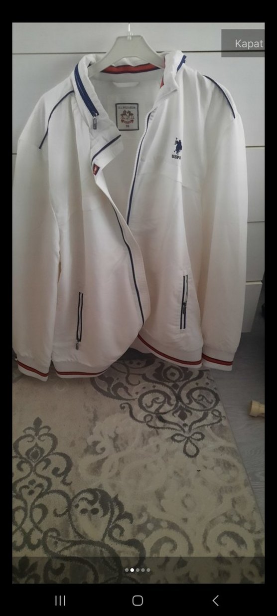 US Polo Assn. Erkek Bej Fermuarlı mont 58 - Görsel 3