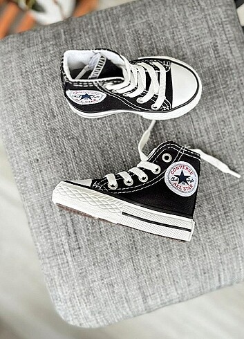 25 Beden siyah Renk CONVERSE ALLSTAR COCUK & BEBEK AYAKKABI 