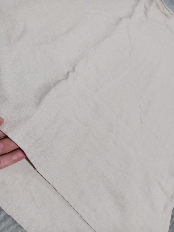 Beyaz Midi Keten Hamile Eteği - Görsel 2