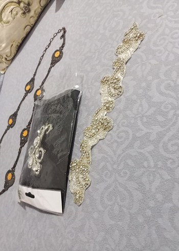 Beden Payetli Nakışlı Siyah Bohem Aksesuar