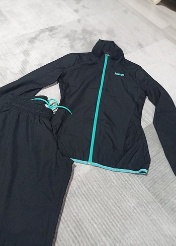 Reebok Kadın Siyah Fermuarlı Spor Takım
