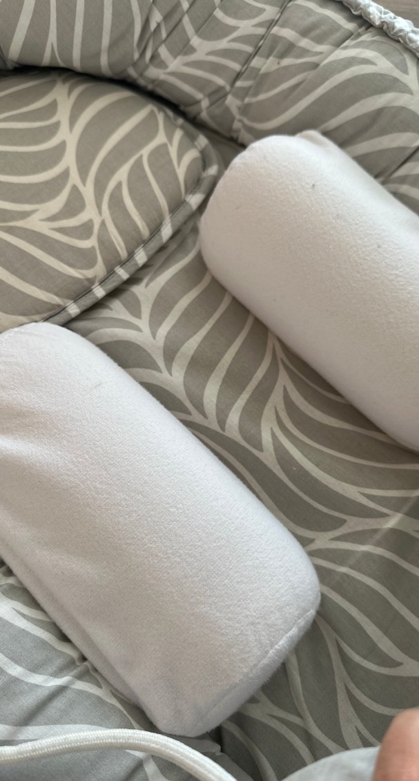 BABYJEM Gri Desenli Bebek Uyku Yatağı babynest - Görsel 4