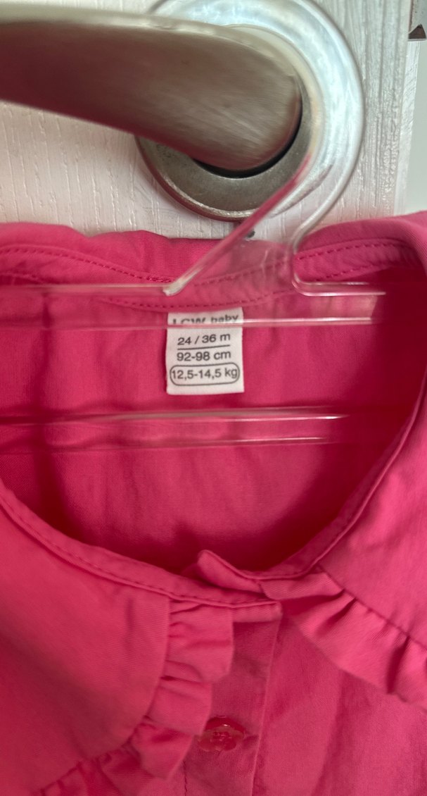 Pembe Kız Çocuk Fırfırlı Bohem Elbise lcw - Görsel 2