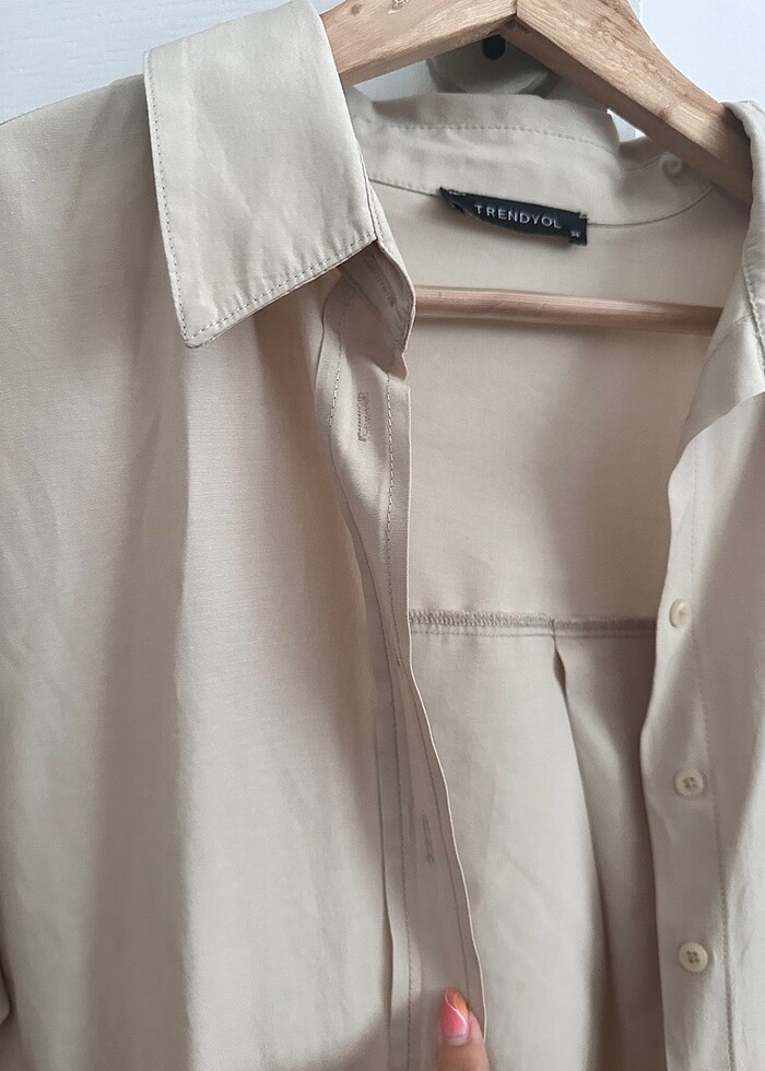 Milla bej gömlek - Görsel 2