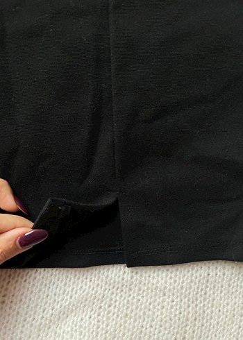 Siyah Basic Mini Etek - Görsel 3