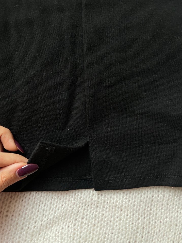 Siyah Basic Mini Etek - Görsel 3