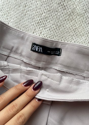 Düğmeli Bej Yüksek Bel Mini Şort - Görsel 2