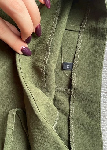 Haki Renk  Mini Etek - Görsel 2